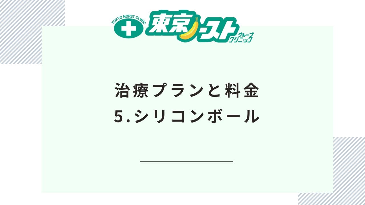 治療プランと料金 5.シリコンボール