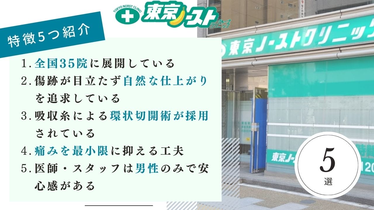 東京ノーストクリニックの特徴